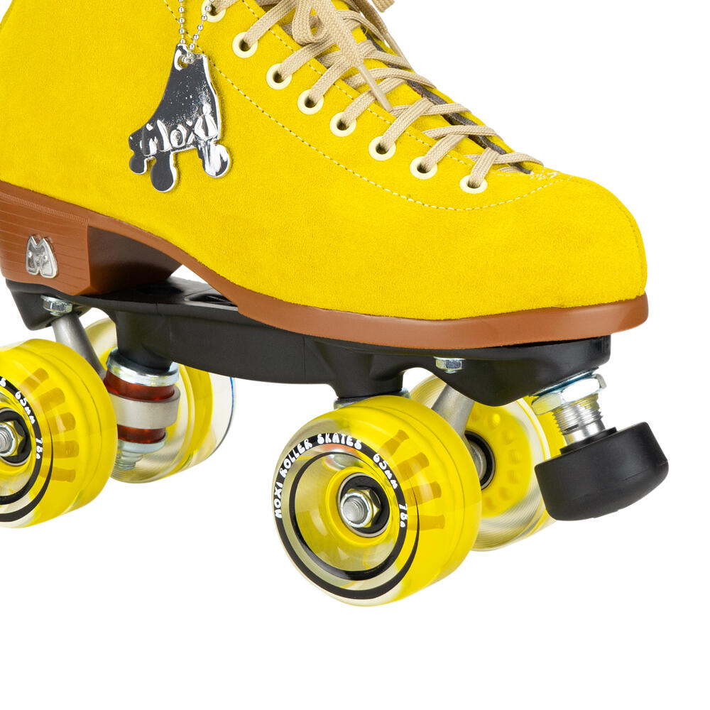 MOXI LOLLY HIGH TOP QUAD ROLLER SKATES WITH 65MM CLASSIC WHEELS - PINEAPPLE 3/5