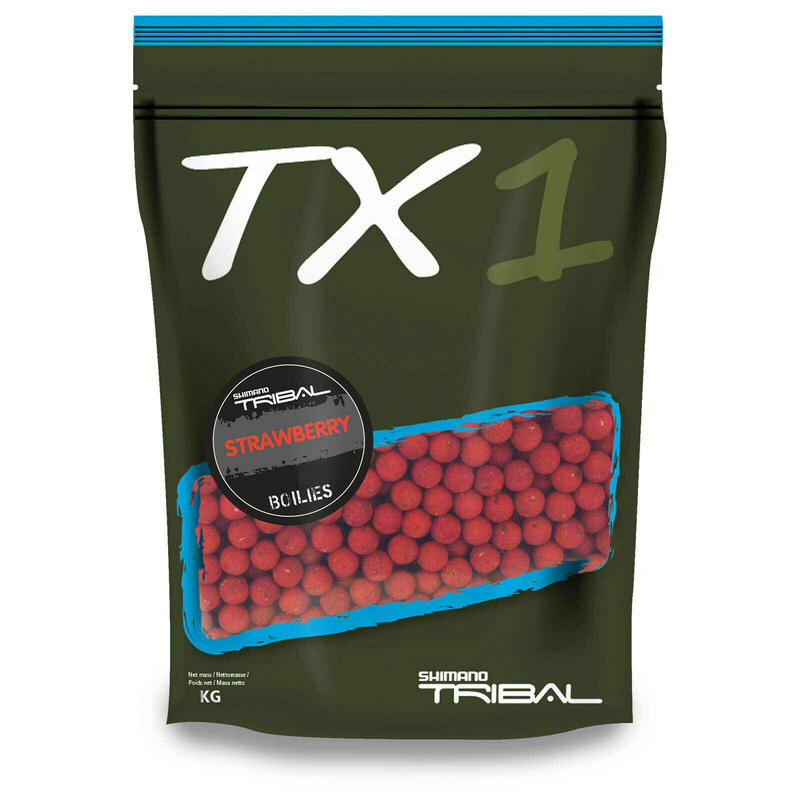 Boilies Shimano Bait TX1 20mm 5kg Aardbei