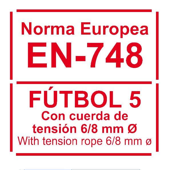 Set di 2 reti da calcio a 5 professionali - maglia da 3 mm 120 mm nero 2/4