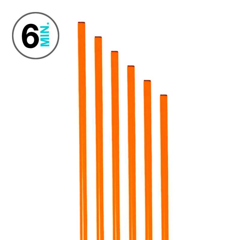 ZASTOR Juego 6 Picas de entrenamiento ZASTOR 160 cm NARANJA