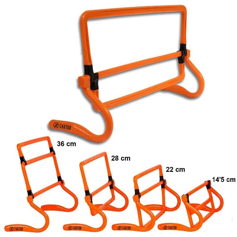 Set 4 Vallas Entrenamiento Antilesión 4 Alturas SAFE-301 Plegable 2/5