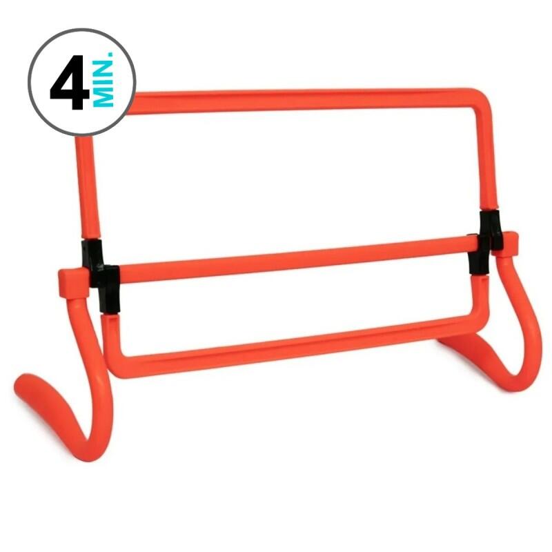 Set 4 Vallas Entrenamiento Antilesión 4 Alturas SAFE-301 Plegable 5/5