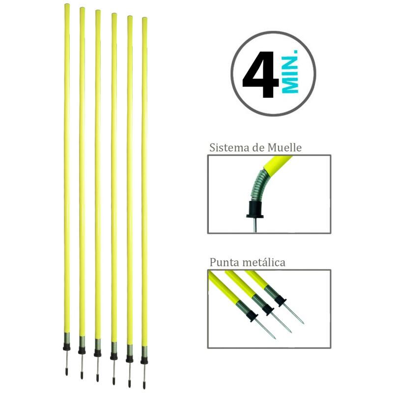 Juego 4 Picas Slalom Punta de Acero y Muelle Zastor SPOL-PRO 3/3