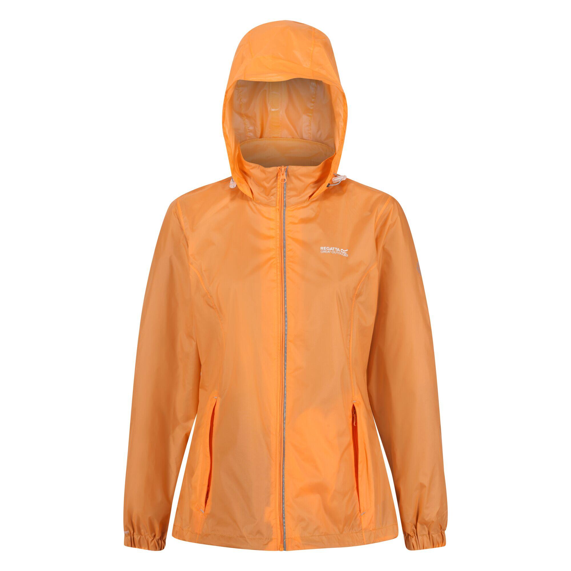 Corinne IV Women's Fitness Waterproof Rain Jacket - Light Orange 3/7