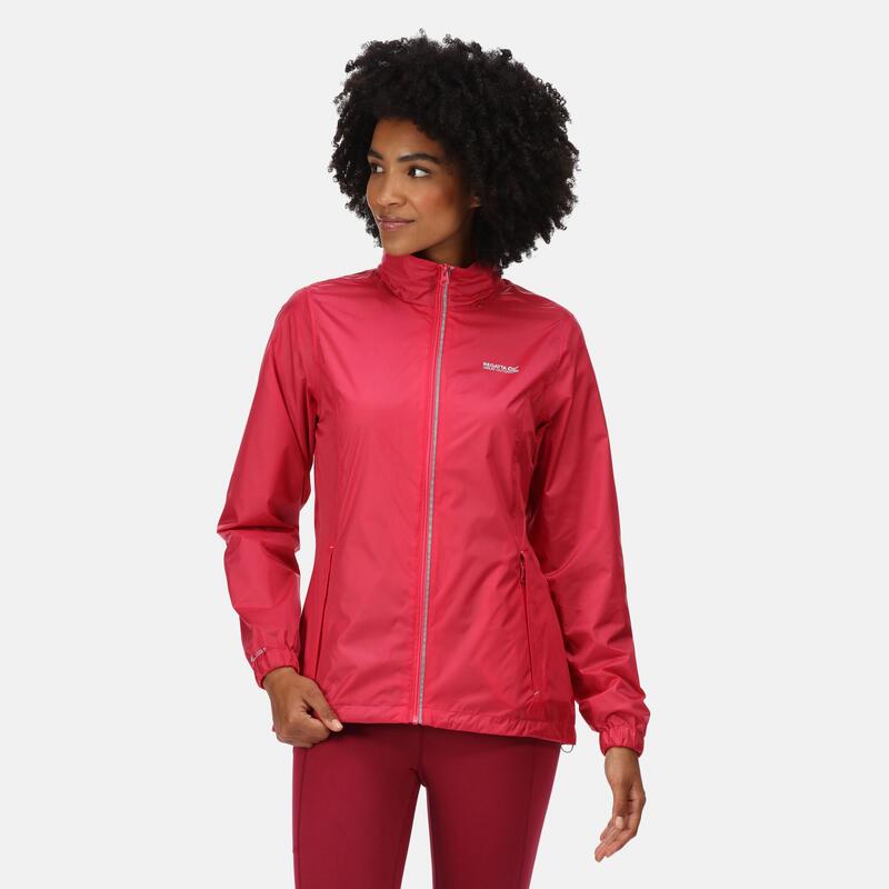 Corinne IV Wasserdichte Fitness Regenjacke für Damen - Hellrosa