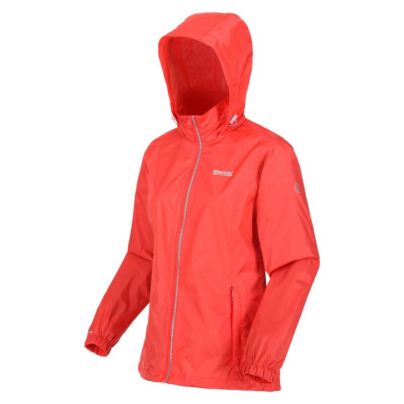 Corinne IV Wasserdichte Fitness Regenjacke für Damen - Koralle