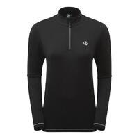 Sous-couche Femme stretch extensible et légère LOWLINE II avec ouverture 1/2 zip