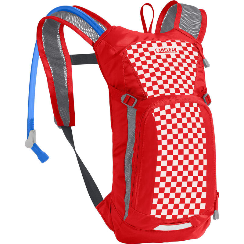 Mini M.U.L.E. Hydration Backpack with 1.5L (50oz) Reservoir - Red check