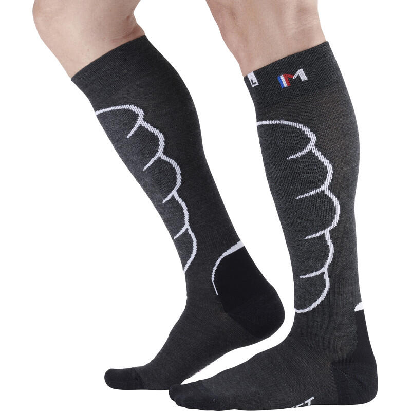 Monnet - Chaussette Haute Ski De Rando - Chaussettes - Blanc - 39/42 - Decathlon