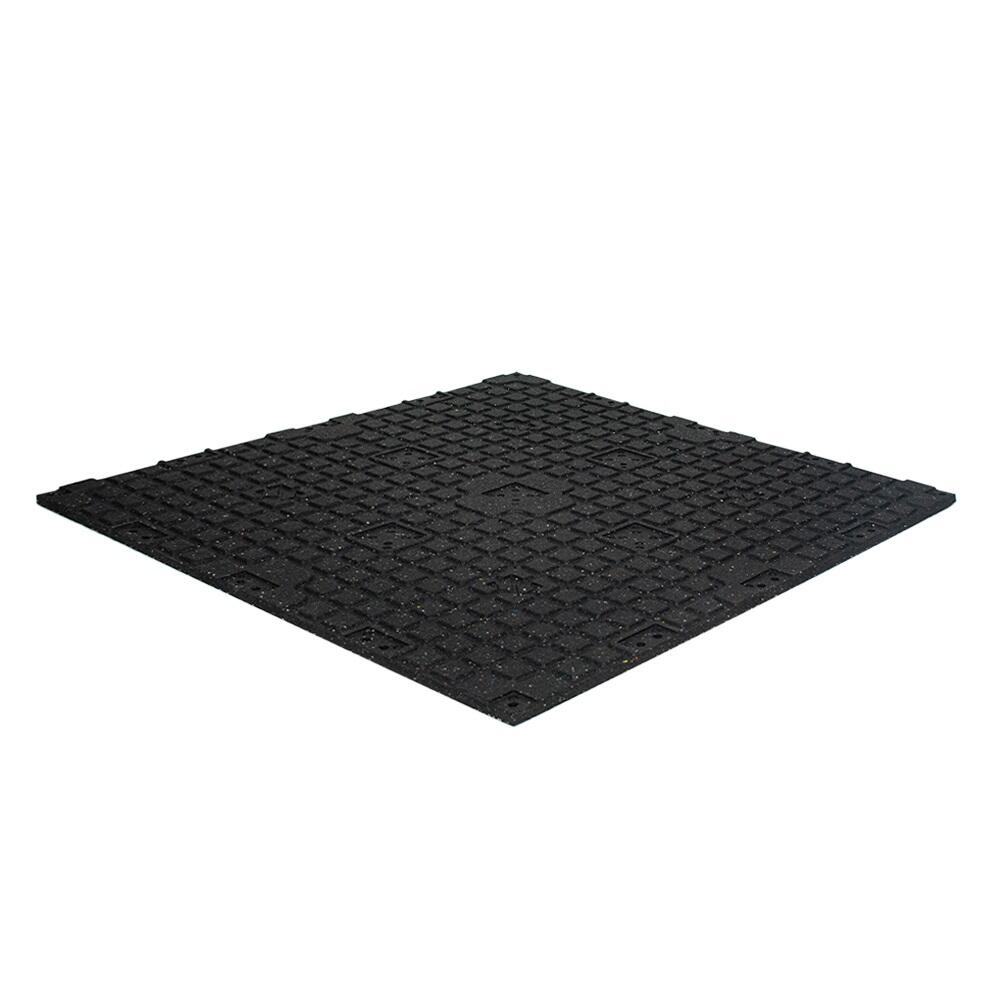 Piastrella per pavimento sportivo QUINDICI - 100x100 cm - 20 mm - Grigio scuro 6/7