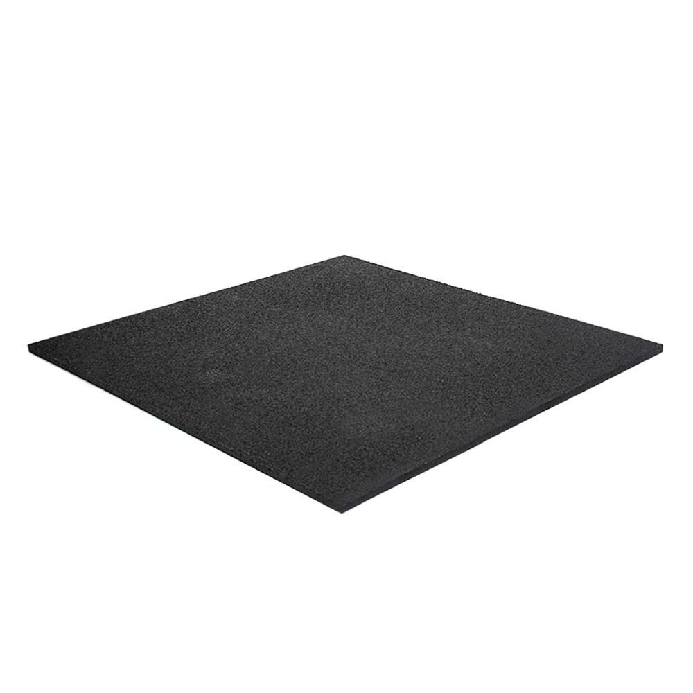 Piastrella per pavimenti sportivi 100x100cm 30mm - Grana fine - Nero 5/7