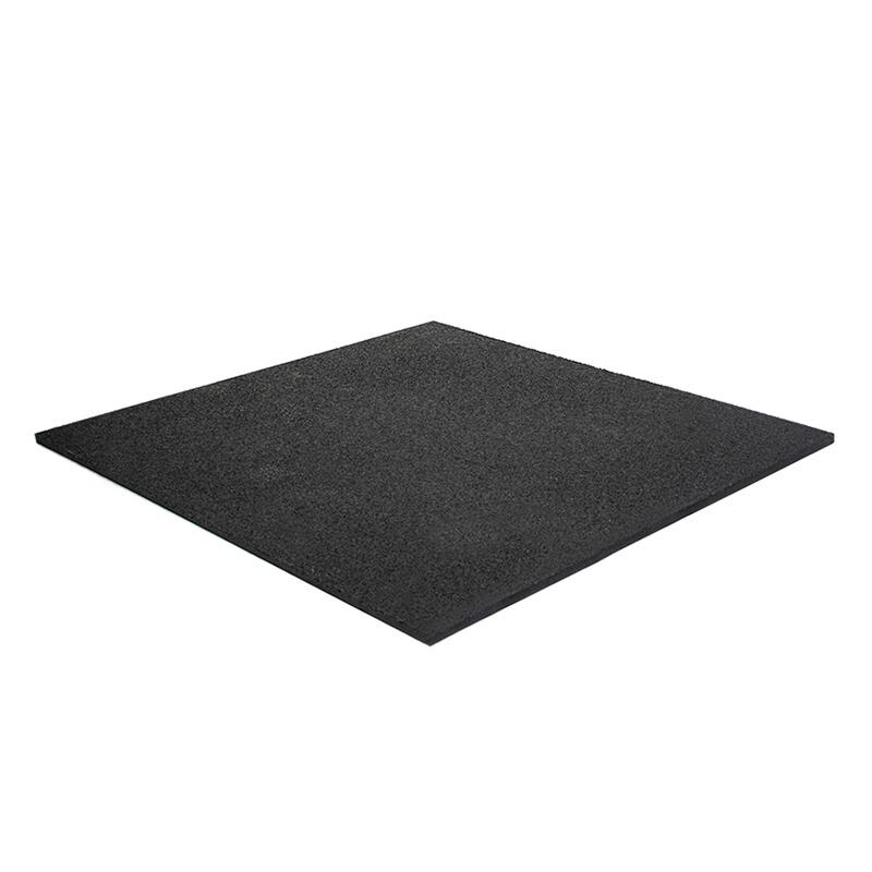 Carrelage sol sportif 100x100cm 30mm - Grain fin - Noir