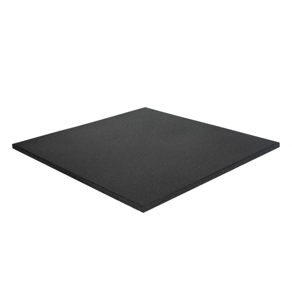 Ivol - Carrelage Sol Sportif 100x100cm 30mm - Grain Fin - Noir - Dalle - Noir - Taille Unique - Decathlon
