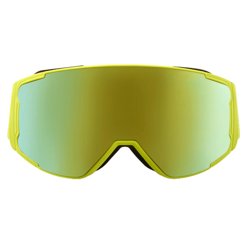 Gafas de esquí y snowboard para niños - Cristal de espejo amarillo