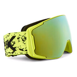 Ski- en Snowboardbril voor kinderen - Geel Spiegelglas