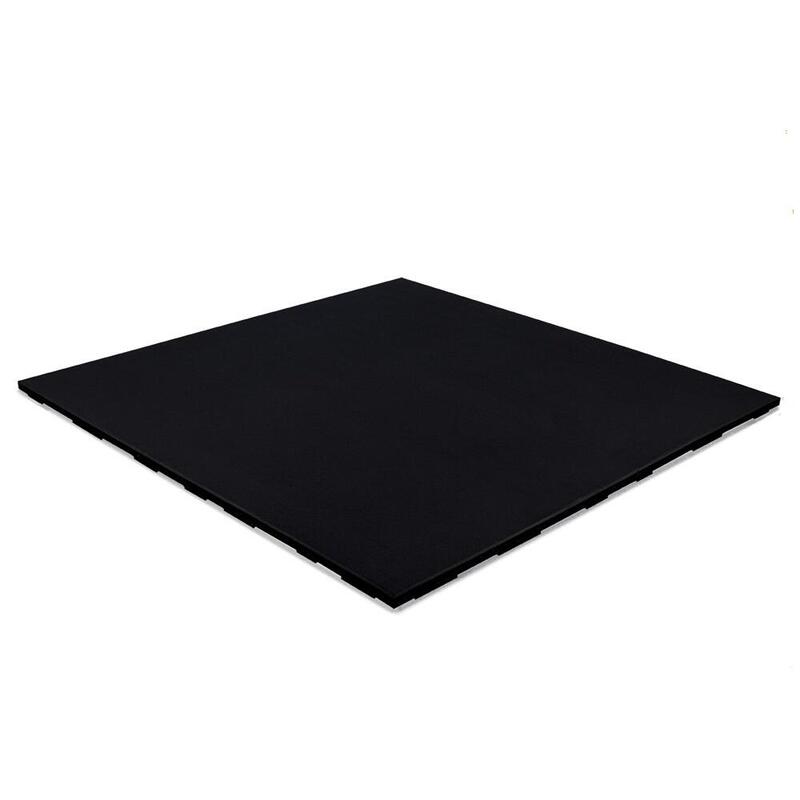 Sportvloertegel Pure Black - 100x100 cm - 20 mm