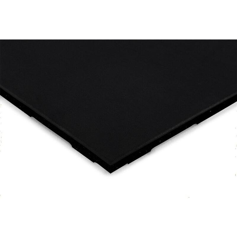 Carrelage de sol sportif Pure Black - 100x100 cm - 20 mm