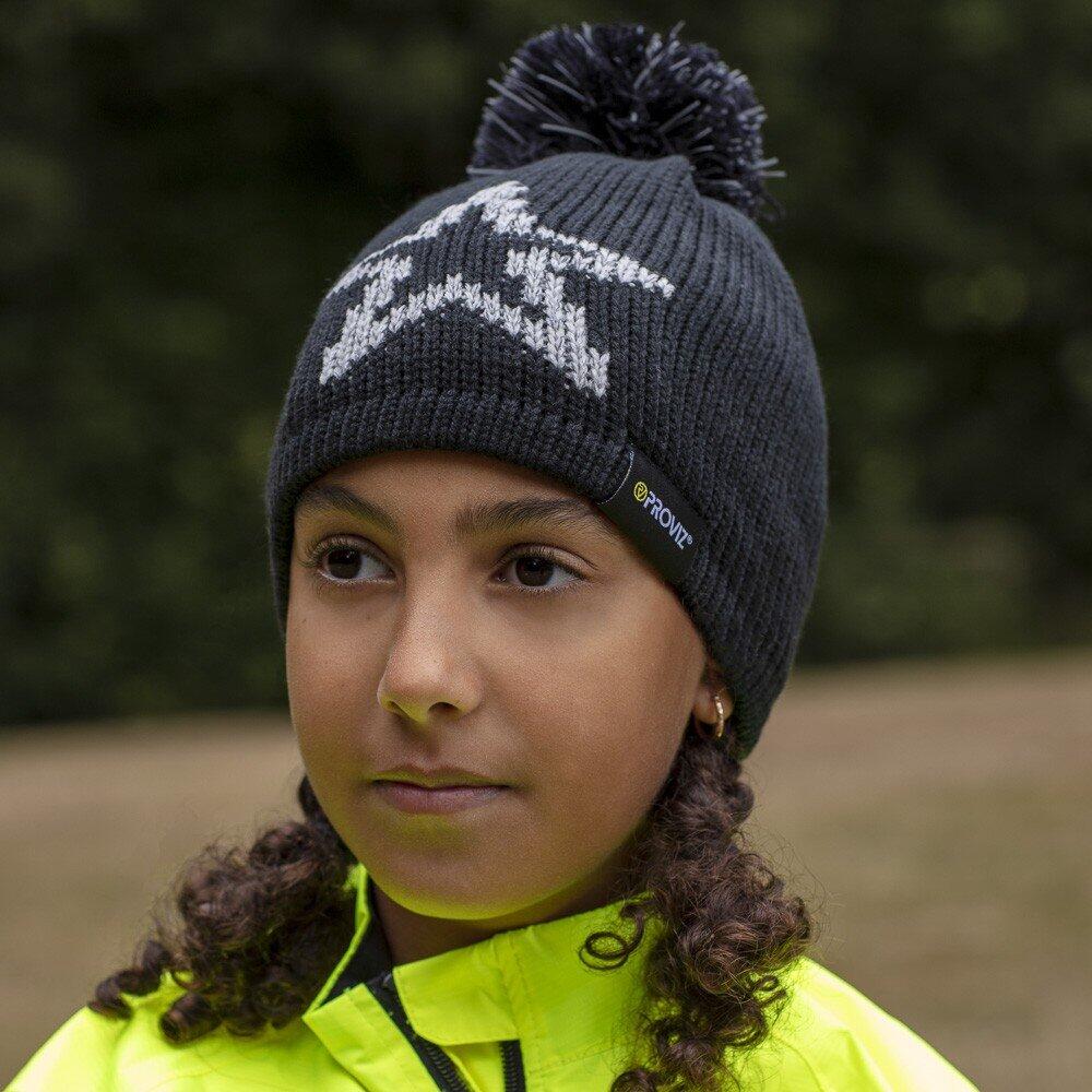 Proviz REFLECT360 Reflective Explorer Fleece-Lined Breathable Bobble Beanie 3/5