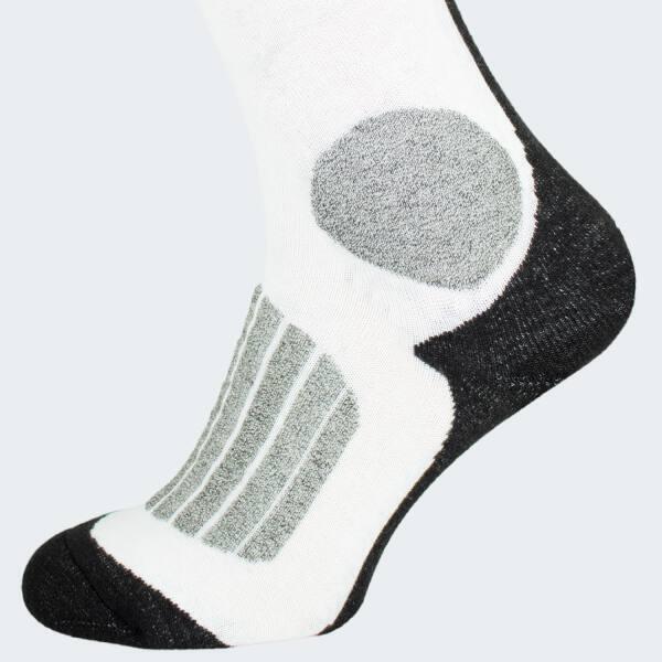 Chaussettes de ski | Mi-bas rembourrés | 2 paires | Unisex | Noir/Blanc