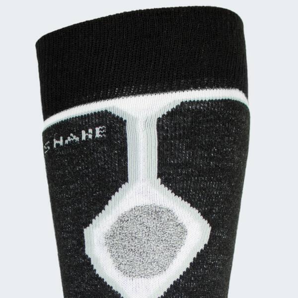 Chaussettes de ski | Mi-bas rembourrés | 2 paires | Unisex | Noir/Blanc