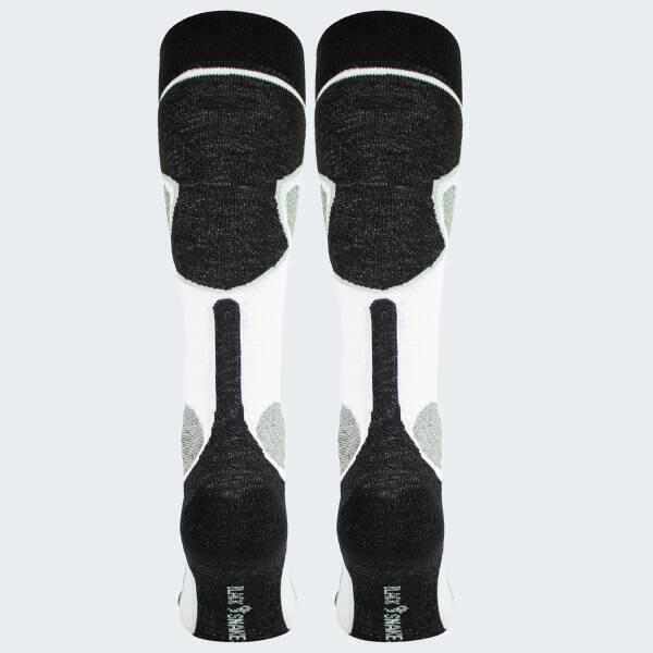 Șosete de schi căptușite | 2 perechi | Femei și bărbați | Alb/Negru