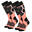 Calcetines de esquí acolchados | 2 pares | Mujer y hombre | Negro/Coral