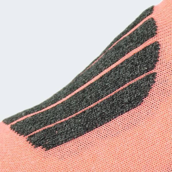 Chaussettes de ski | Mi-bas rembourrés | 2 paires | Unisex | Noir/Corail