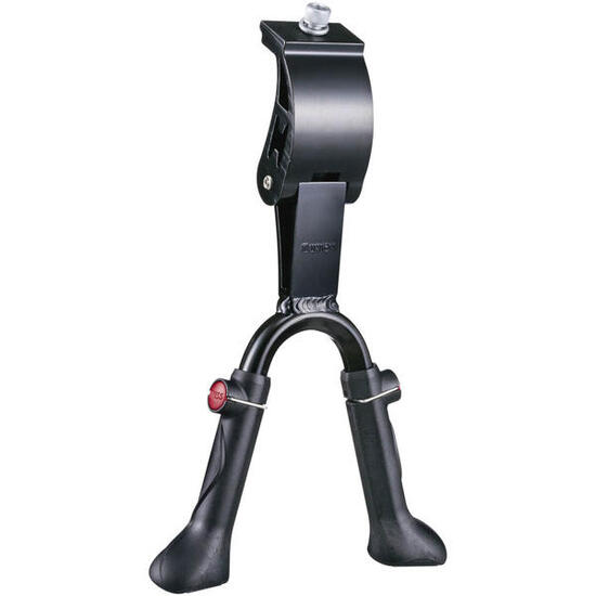 Cavalletto centrale Union regolabile in alluminio 24-28 pollici nero.