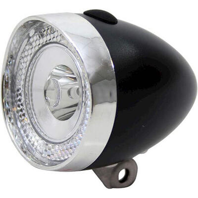 Koplamp un-4955 retro mini batterij zwart oem