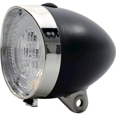 Koplamp un-4900 retro plus batterij zwart