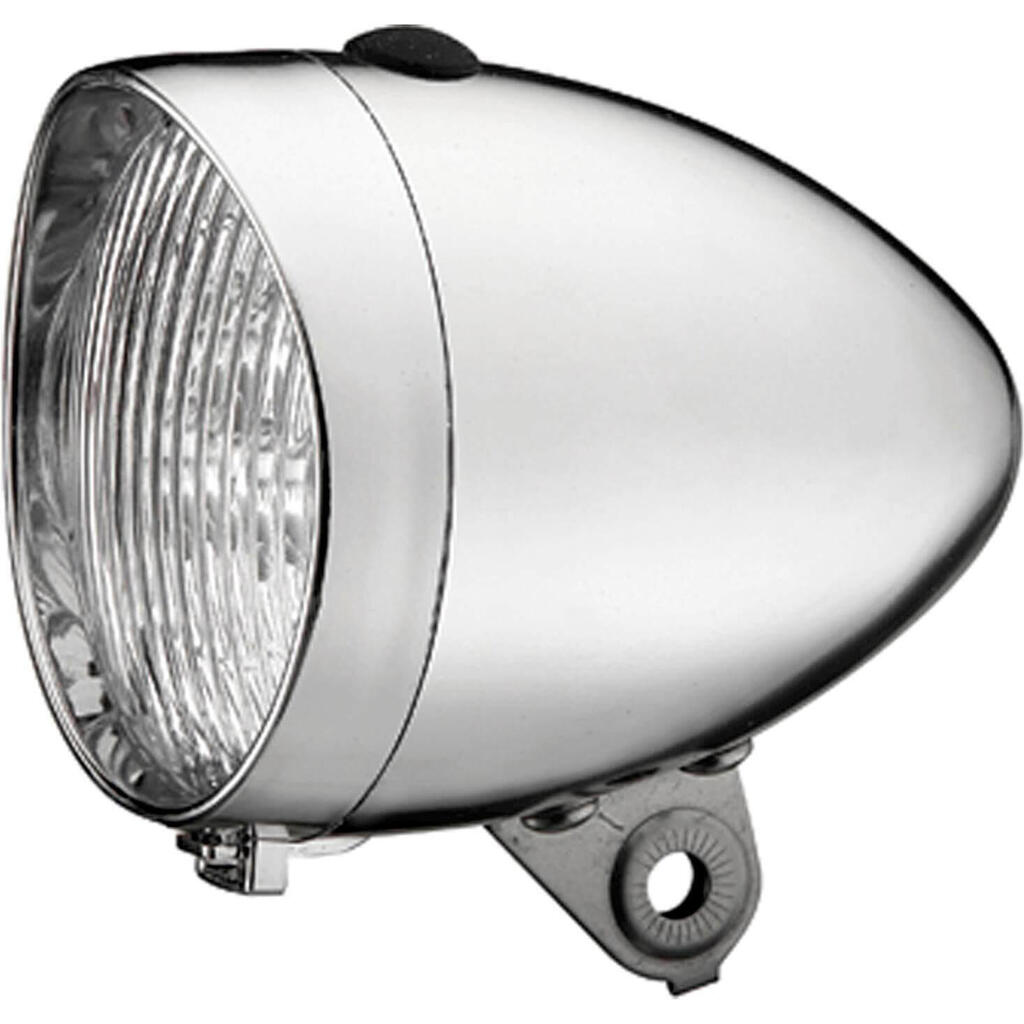 Union Headlight UN-4900 Retro Plus with Batteries in Chrome