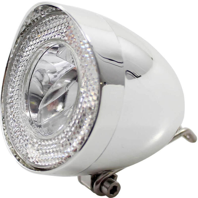 koplamp UN-4930 Retro dynamo 40 lux chroom