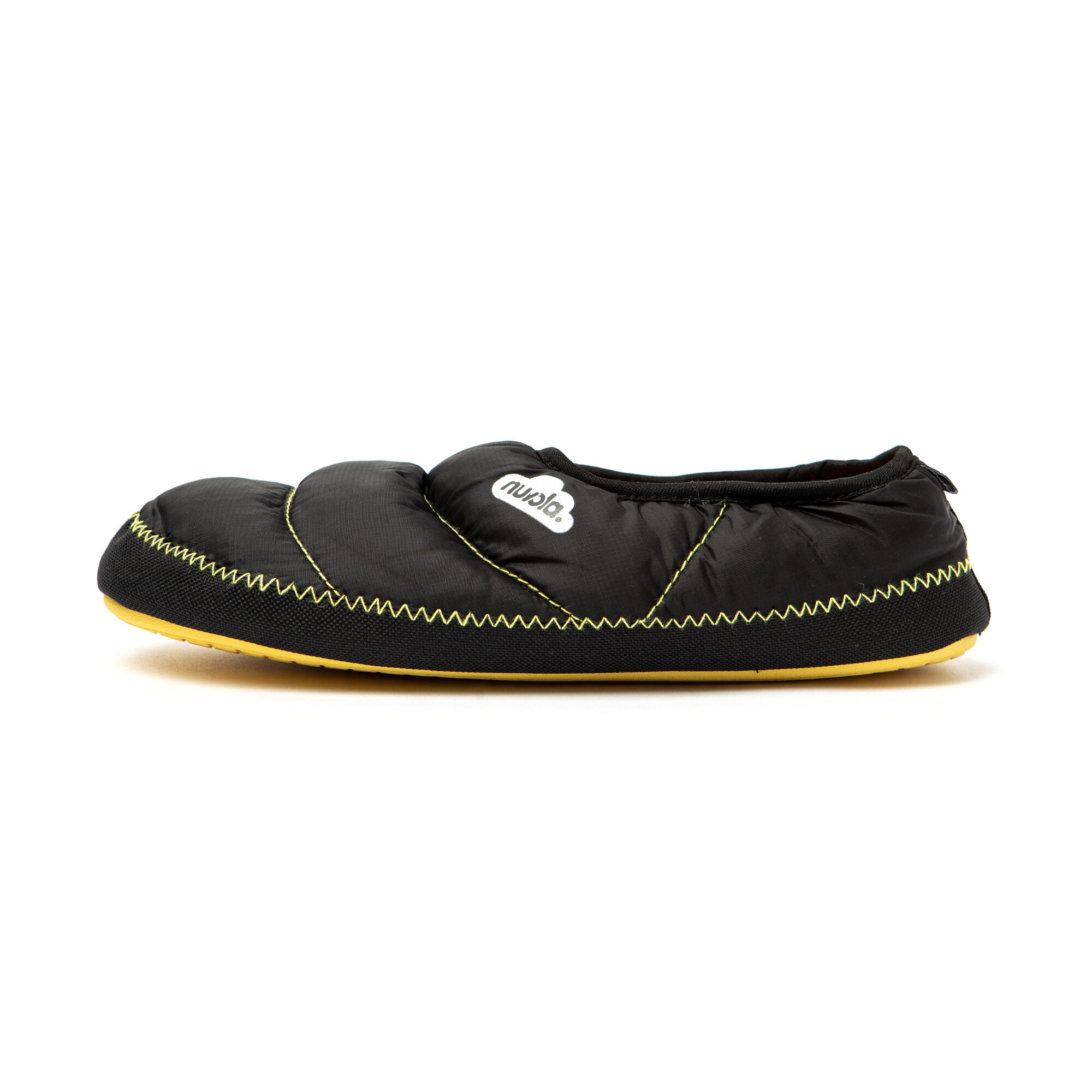 Pantufas de nuvola unissex amarelo com sola de borracha 4/6