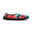Chaussons unisex Nuvola de couleur rouge et bleu avec semelle en caoutchouc