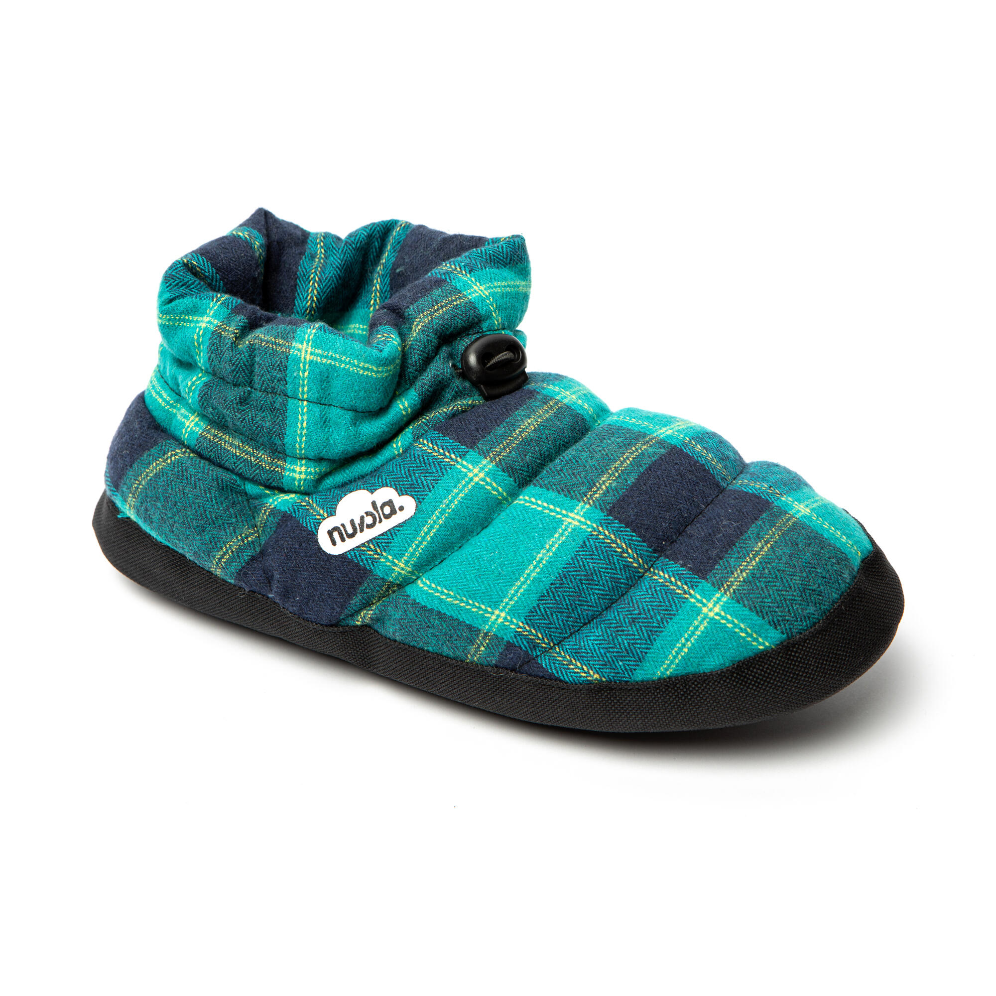 Chaussons unisex Nuvola de couleur turquoise et bleu avec semelle en gomme 3/6