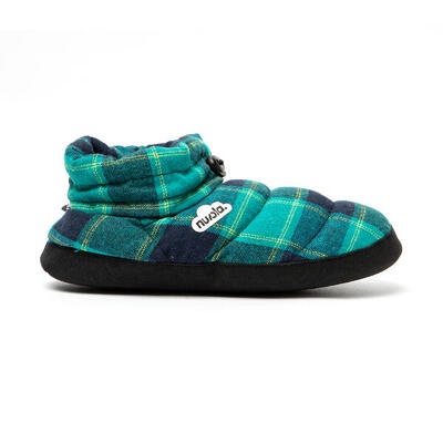 Nuvola unisex slippers in turquoise en blauw met rubberen zolen