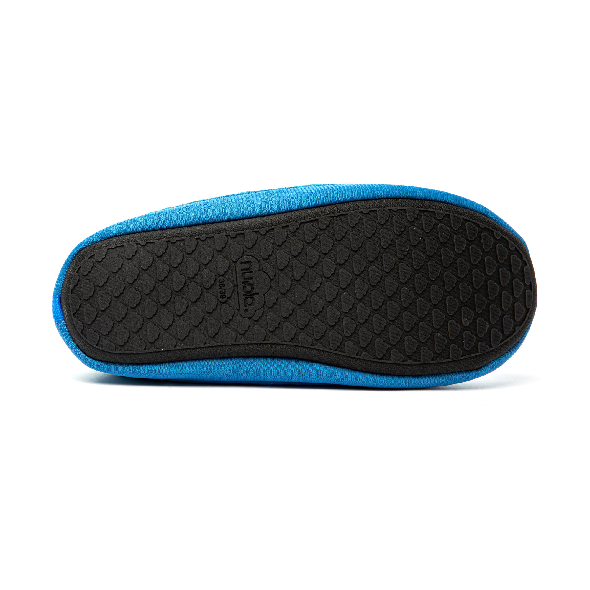 Nuvola Unisex Hausschuhe in blau mit Gummisohle 5/6