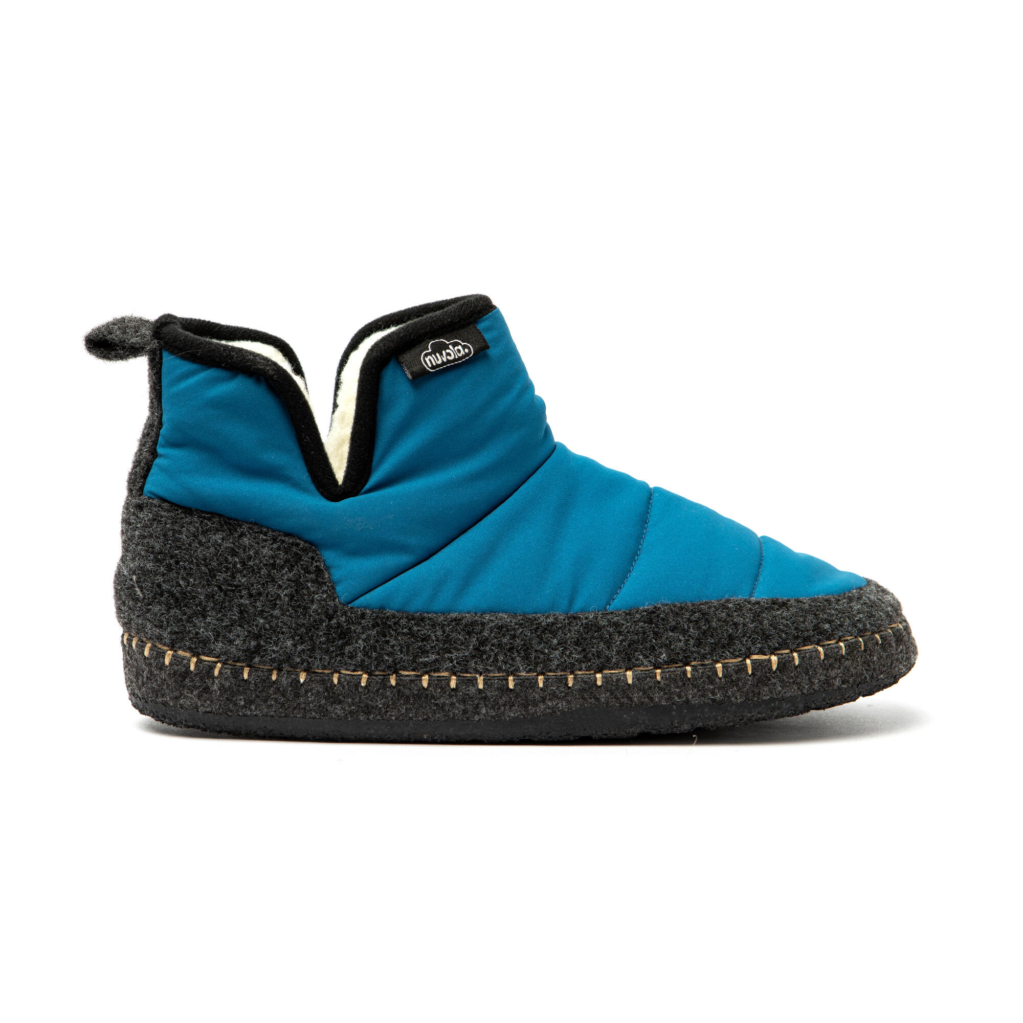 NUVOLA Nuvola unisex slippers in blauw met rubberen zool