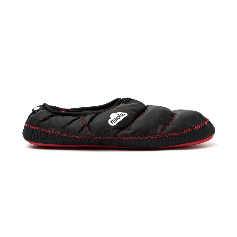 Nuvola unisex slippers in rood met rubberen zool