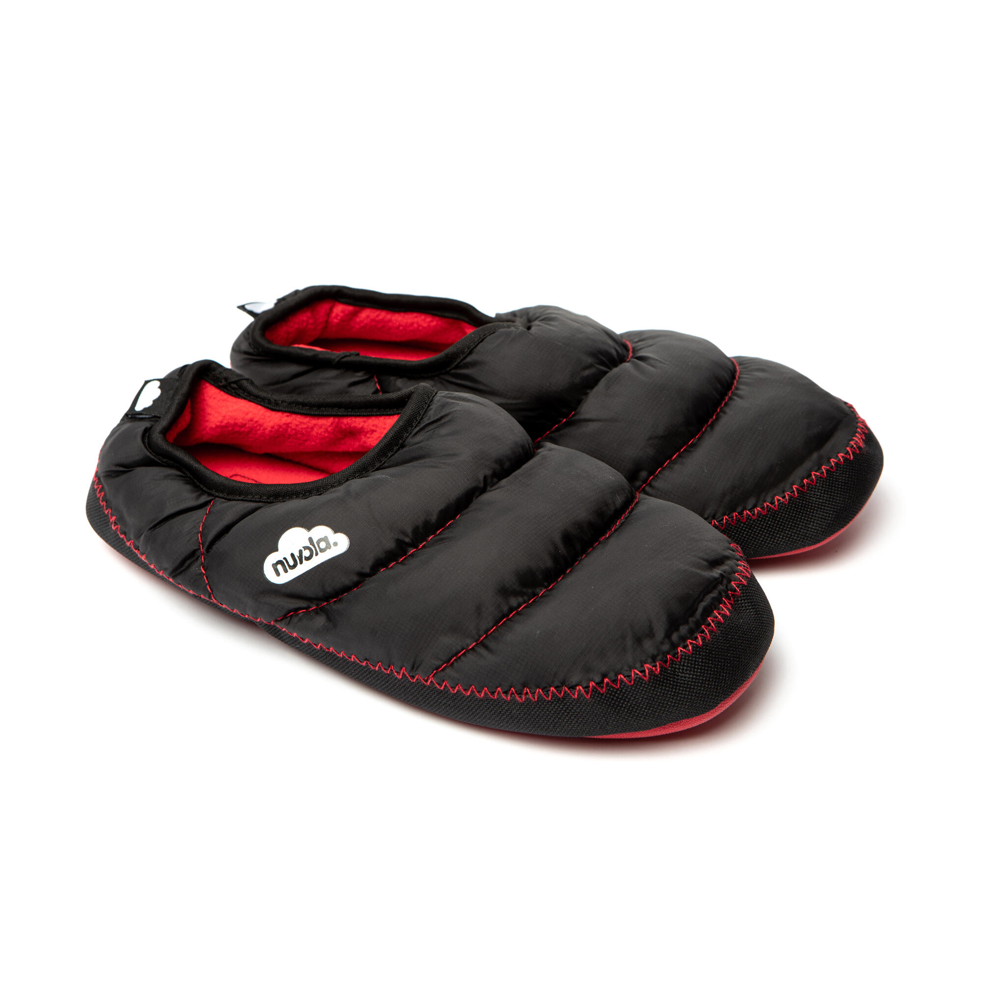 Nuvola unisex slippers in rood met rubberen zool 2/6