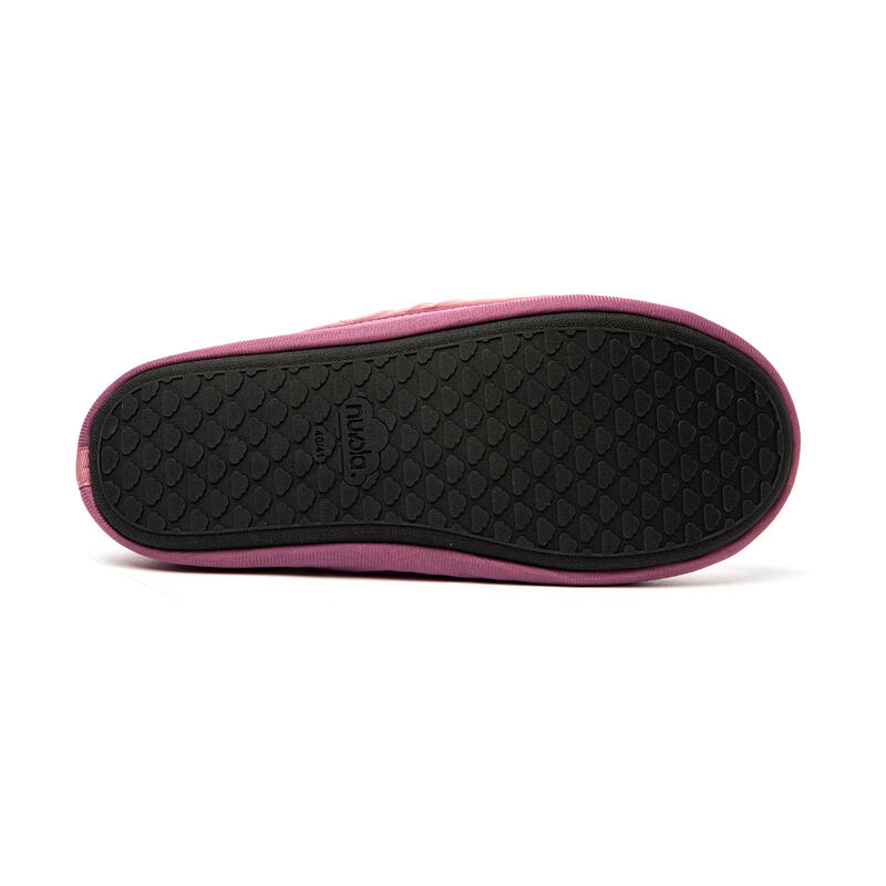 Nuvola unisex loungeslippers in malaga kleur met rubberen zool