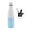Design eco RVS waterfles mix wit/blauw 500 ml - extra dop met rietje