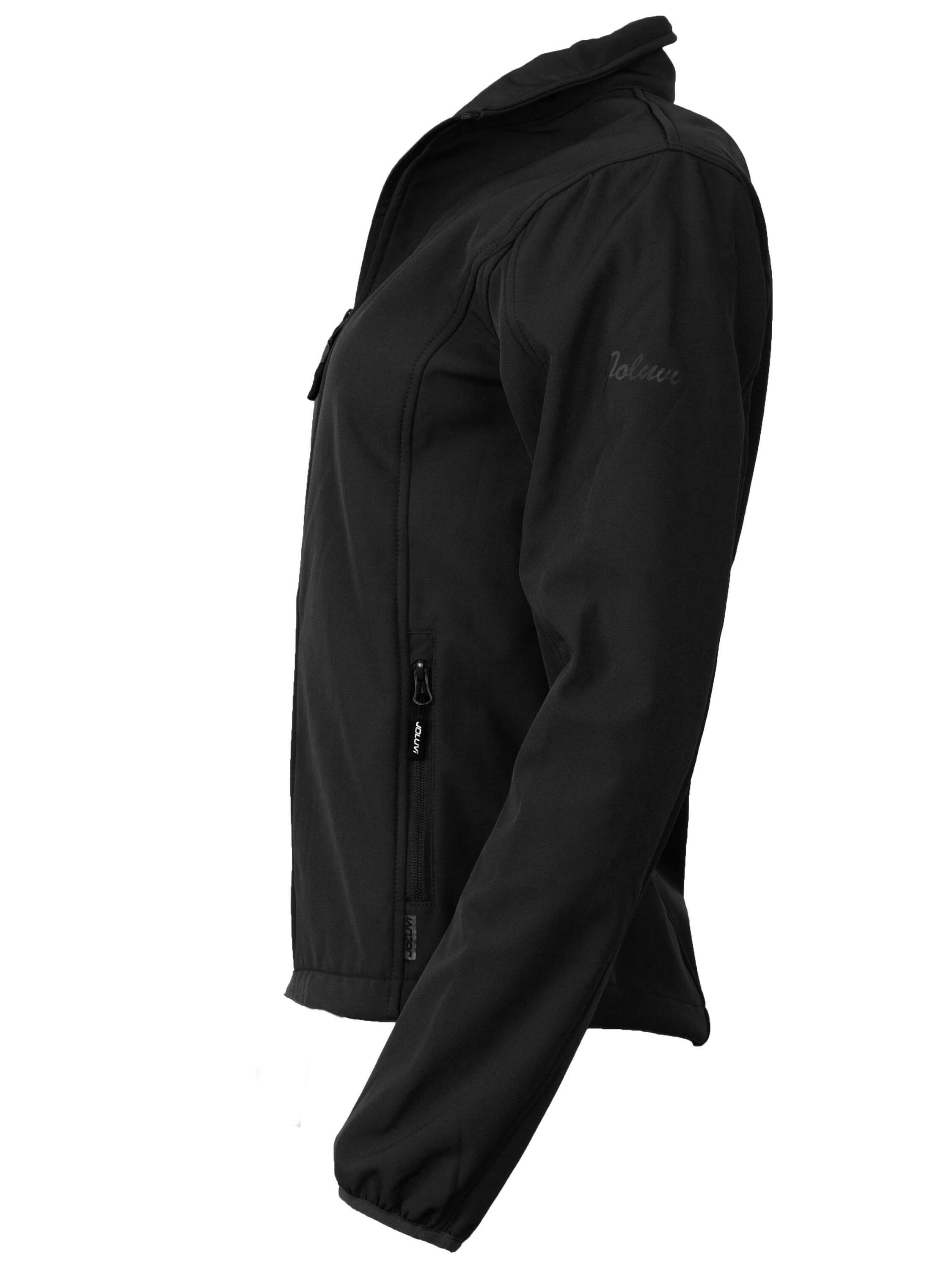 Joluvi Softshelljacke MENGALI für Damen, winddicht, Wandern, Outdoor Black 42 4/4