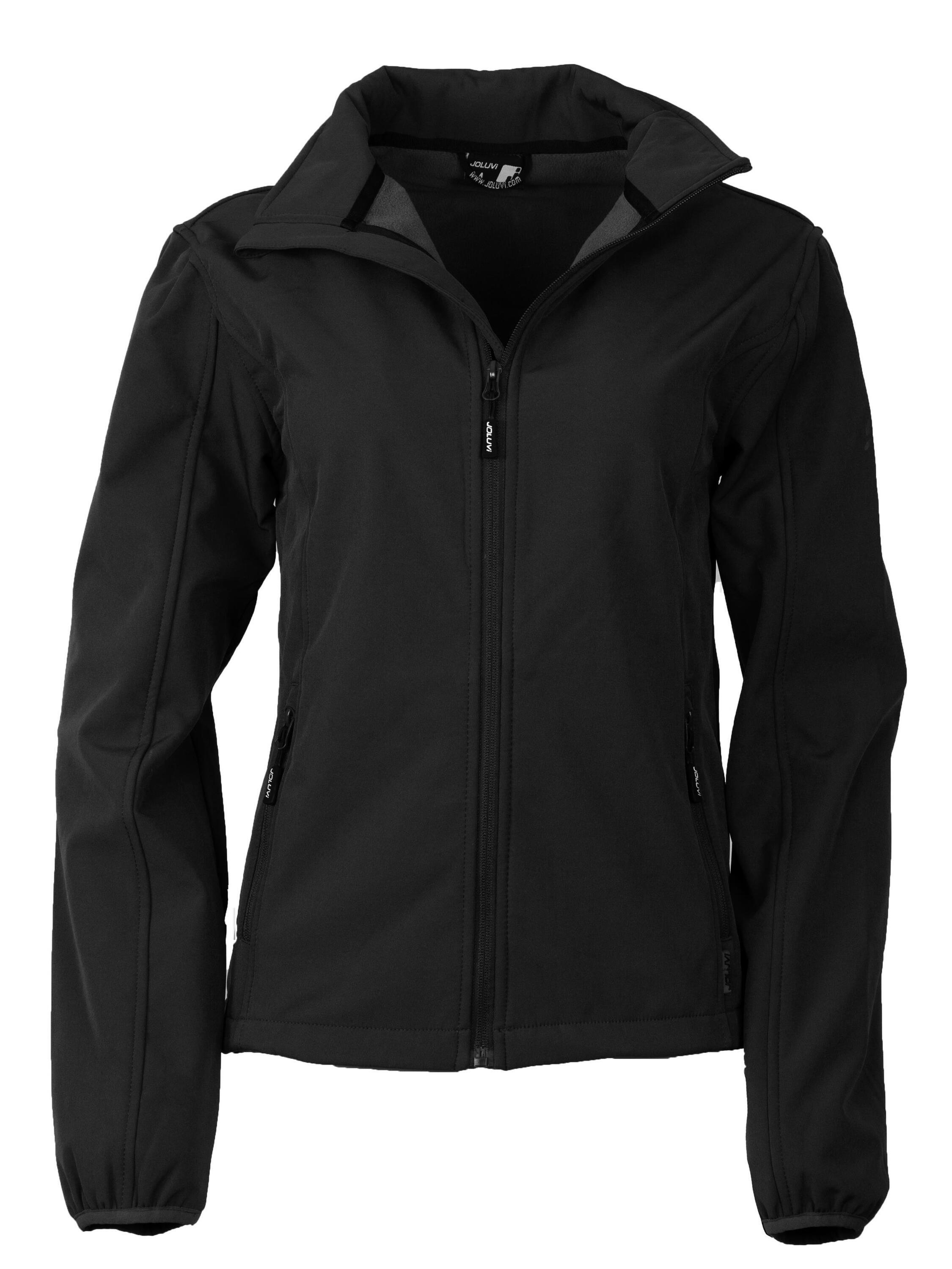 Joluvi Softshelljacke MENGALI für Damen, winddicht, Wandern, Outdoor Black 42 3/4