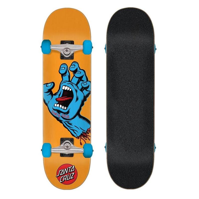 Santa Cruz Skateboard Screaming Hand 7.8' orange blue