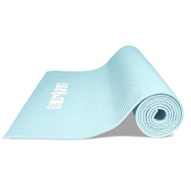Gorilla Sports Yogamat - PVC - 180 x 60 x 0,5 - Ijsblauw
