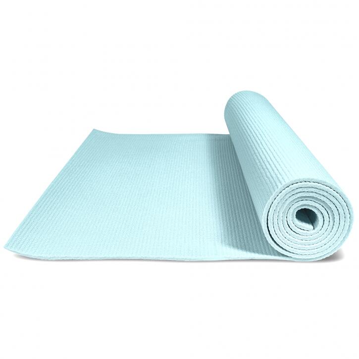 Gorilla Sports Yogamat - PVC - 180 x 60 x 0,5 - Ijsblauw
