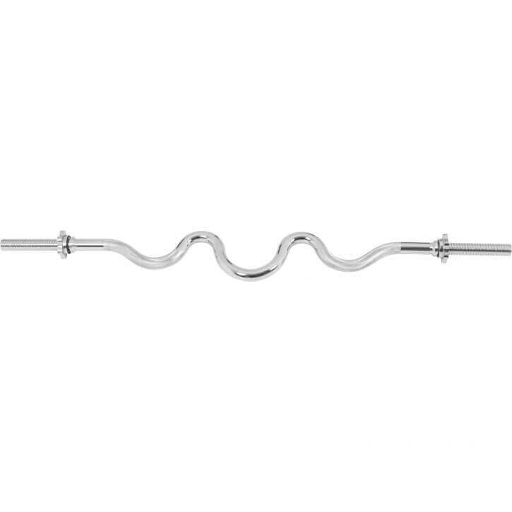 BARRE SUPER CURL 120CM AVEC 2 ÉTOILES DE SERRAGE | MUSCULATION | DIAMÈTRE 30MM