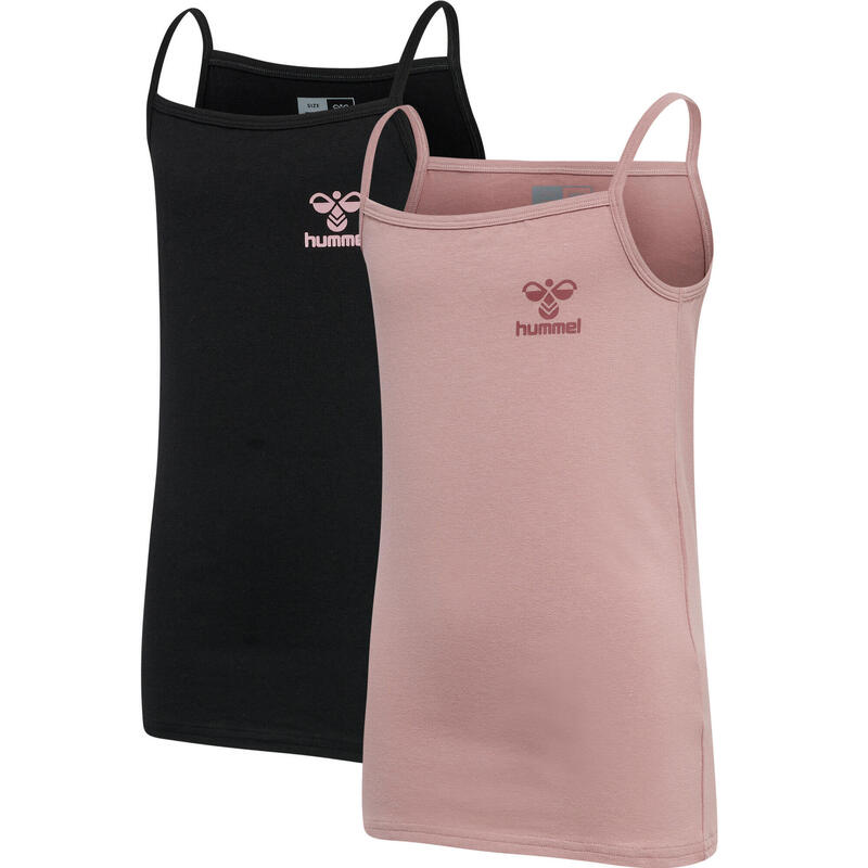 Hmlcarolina Strap Top 2-Pack Mädchen Athleisure Oberteil Bio-Baumwolle