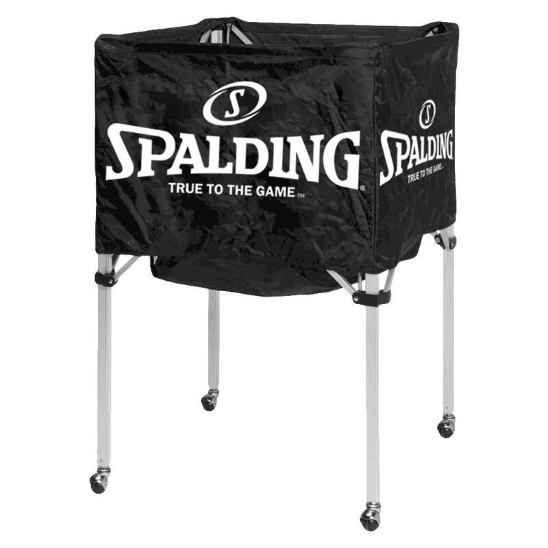 Carrinho de bolas Spalding com capacidade para 15 bolas